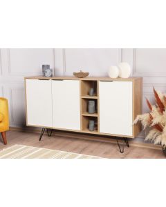 HANAH HOME Komoda Clara Console Oak White - 194382