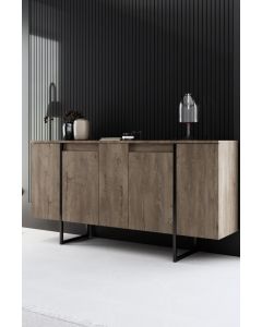 HANAH HOME Komoda Luxe Walnut Black - 194395