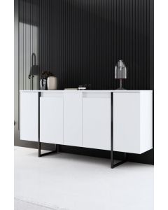HANAH HOME Komoda Luxe White Black