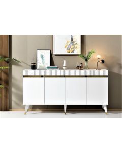 HANAH HOME Komoda Defne White Gold - 194400