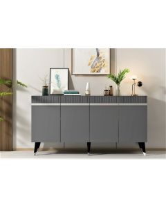 HANAH HOME Komoda Defne Anthracite Silver