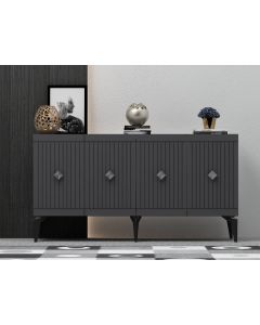 HANAH HOME Komoda Midas Anthracite Silver - 194408