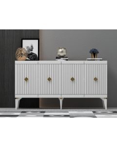 HANAH HOME Komoda Midas White Gold - 194409