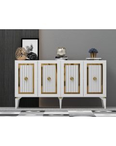 HANAH HOME Komoda Nora White Gold - 194421-1
