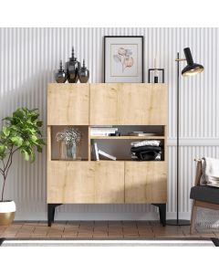 HANAH HOME Komoda Krista Sapphire Oak - 194422-1