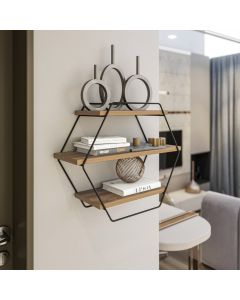 HANAH HOME Zidna polica Azra, braon