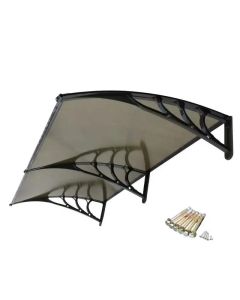 Nadstrešnica Aluminijumska 240x120cm Crna Bronza 5mm