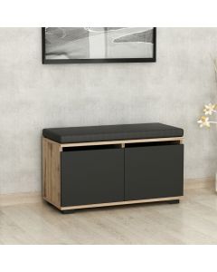 HANAH HOME Cipelarnik Drago Walnut Black - 195010