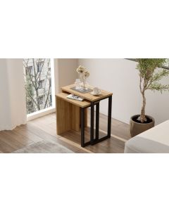 HANAH HOME Klub sto On7-Su, antacit/krem