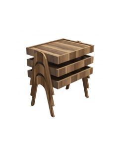 HANAH HOME Set pomoćnih stočića Roma, braon - 195056