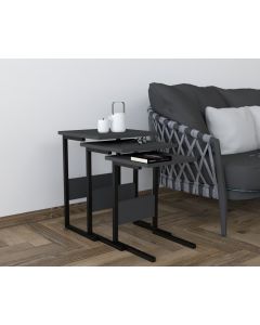 HANAH HOME Set stolova Sali 3/1, antracit - 195084-1