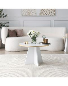 HANAH HOME Sto za dnevnu sobu Mushroom Gold White v2 - 195150