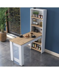 HANAH HOME Barski sto JA102, krem/bela