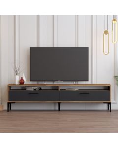 HANAH HOME TV komoda Istanbul 2, braon/antracit