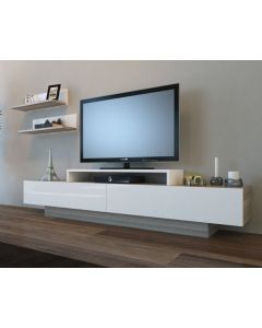 HANAH HOME TV komoda Lusi, krem/bela