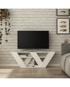 HANAH HOME TV polica Pipralla, bela - 195295