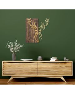 WALLXPERT Zidna dekoracija Deer1 Gold - 195961