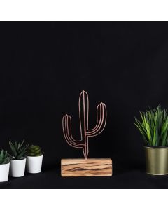 WALLXPERT Stona dekoracija Cactus Mini Bronze - 196010