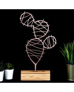 WALLXPERT Stona dekoracija Cactus Round Bronze - 196011