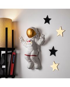 WALLXPERT Stona dekoracija Peace Sign Astronaut 1