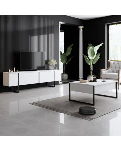 HANAH HOME Set za dnevnu sobu Luxe Set White Black - 196283