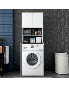 HANAH HOME Kupatilski ormar za veš mašinu KD101 - 1950, braon/bela