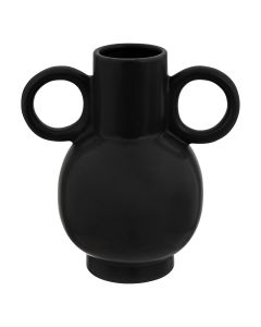 ATMOSPHERA Dekorativna vaza 21x14.5x22.5cm crna - 196735