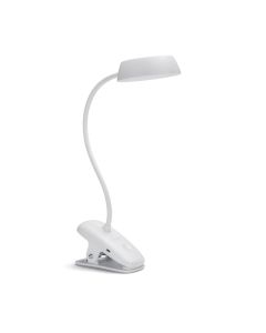 PHILIPS Stona lampa Donutclip LED 3W 4000K bela, dimabilna, USB - 19802-1