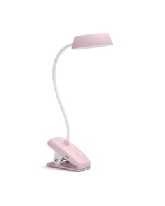 PHILIPS Stona lampa Donutclip LED 3W, 4000K roze, dimabilna, USB - 19803-1-1