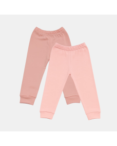 Mafimi Pamučne Pantalonice set od 2 - puder, kajsija - P-126056