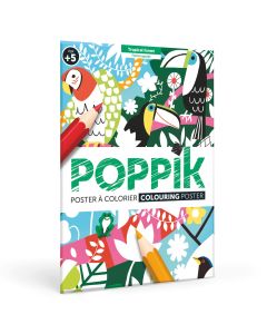 POPPIK Poster za bojenje: Tropska džungla - COL001