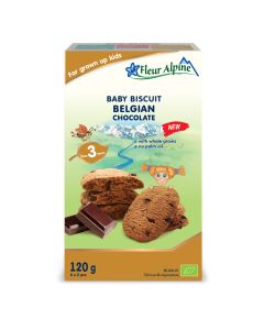 Fleur Alpine organski biskviti sa belgijskom čokoladom 120G - 000231-1