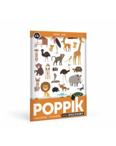 POPPIK Edukativni poster s nalepnicama Mini otkrića: Braon boja - MIN010