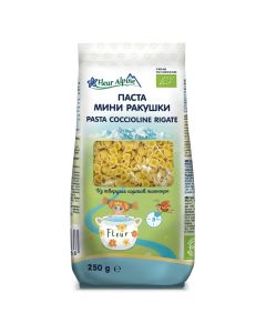 Fleur Alpine testenina ŠKOLJKICE (Coccioline Rigate) od durum pšenice, 250 g