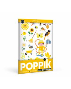 POPPIK Edukativni poster s nalepnicama Mini otkrića: Žuta boja - MIN007