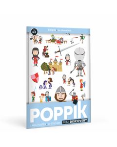 POPPIK Edukativni poster s nalepnicama Mini otkrića: Vitezovi - MIN011