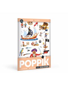 POPPIK Edukativni poster s nalepnicama Mini otkrića: Pirati - MIN001