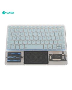 Tastatura Coteci Punk 84013 Wireless touchpad transparent plava