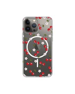 Maska za iPhone 13 Pro Max 6.7 Cute Cherries Print Magsafe - 8021038