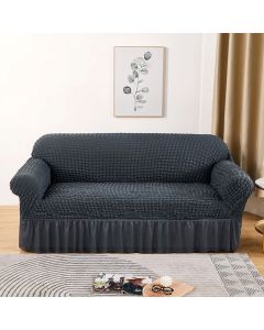 Retro Pokrivač za dvosede i kauče od 145cm do 185cm, sive boje