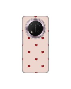 Maska za Honor Magic 7 Lite Beige Hearts Silikonska Print