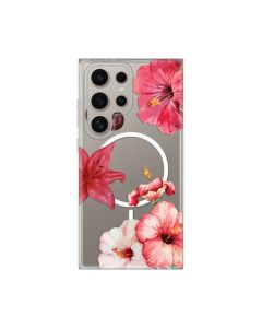 Maska za Samsung S928B Galaxy S24 Ultra Hibiscus Print Magsafe - 8021110
