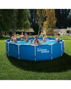 SUMMER WAVES Okrugli bazen sa metalnim ramom 3.66x0.91cm