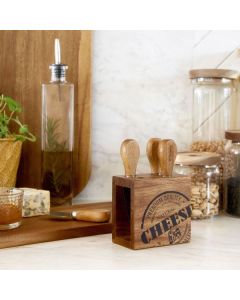 DEKOR DOM Set noževa za sir Mooka 4/1, natural