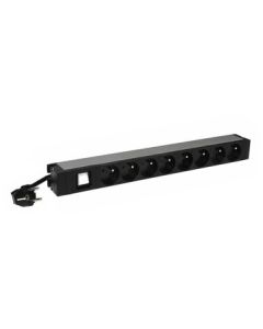 Legrand PDU 19'' 8 outlets German standard with luminous switch, 3m power supply cord with 16A - LN646823