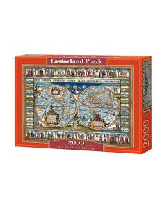CASTORLAND Mapa sveta, 1639, 2000 delova - 5904438200733