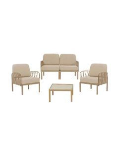 COMFORT TIME Baštenska garnitura Luna 2, krem - 200C