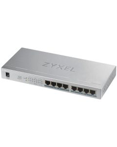 Zyxel GS1008-HP, 8 Port Gigabit PoE+ unmanaged desktop Switch, 8 x PoE, 60 Watt - GS1008HP-EU0101F