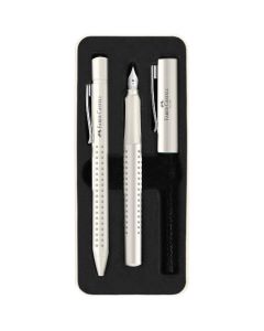 FABER CASTELL Set grip 2010 hemijska olovka+naliv pero M coconut milk 201527 - 201527
