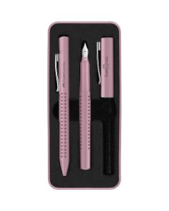 FABER CASTELL Set grip 2010 hemijska olovka+nalivpero M rose shad. 201528 - 2015280